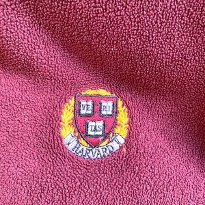 Charles River Harvard University Logo Fleece Academia Zip Up Men’s Jacket Large
